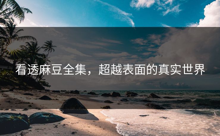 看透麻豆全集，超越表面的真实世界