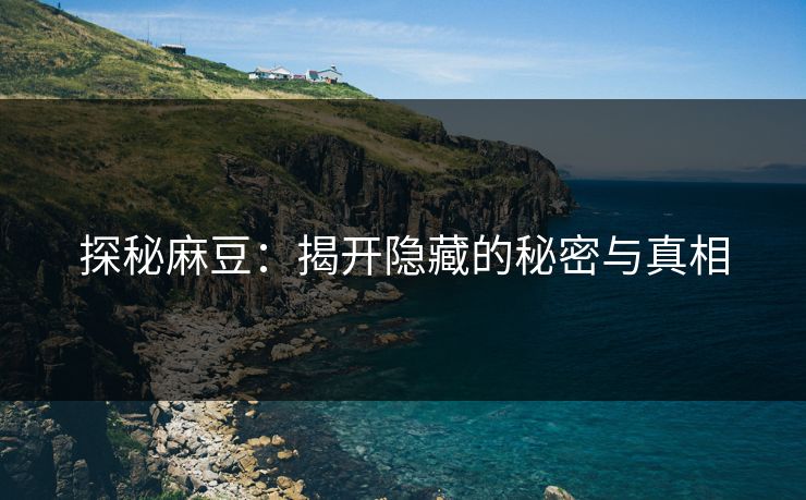 探秘麻豆：揭开隐藏的秘密与真相